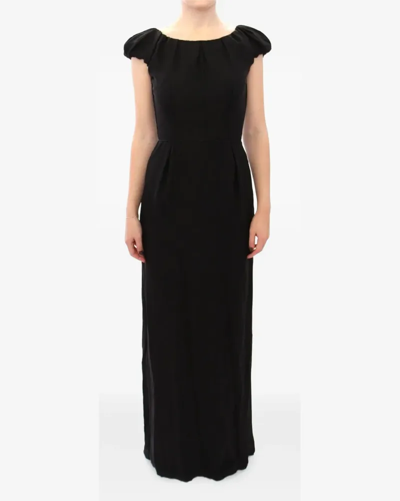 Dolce & Gabbana Maxikleid mit Puffärmeln - Schwarz Schwarz
