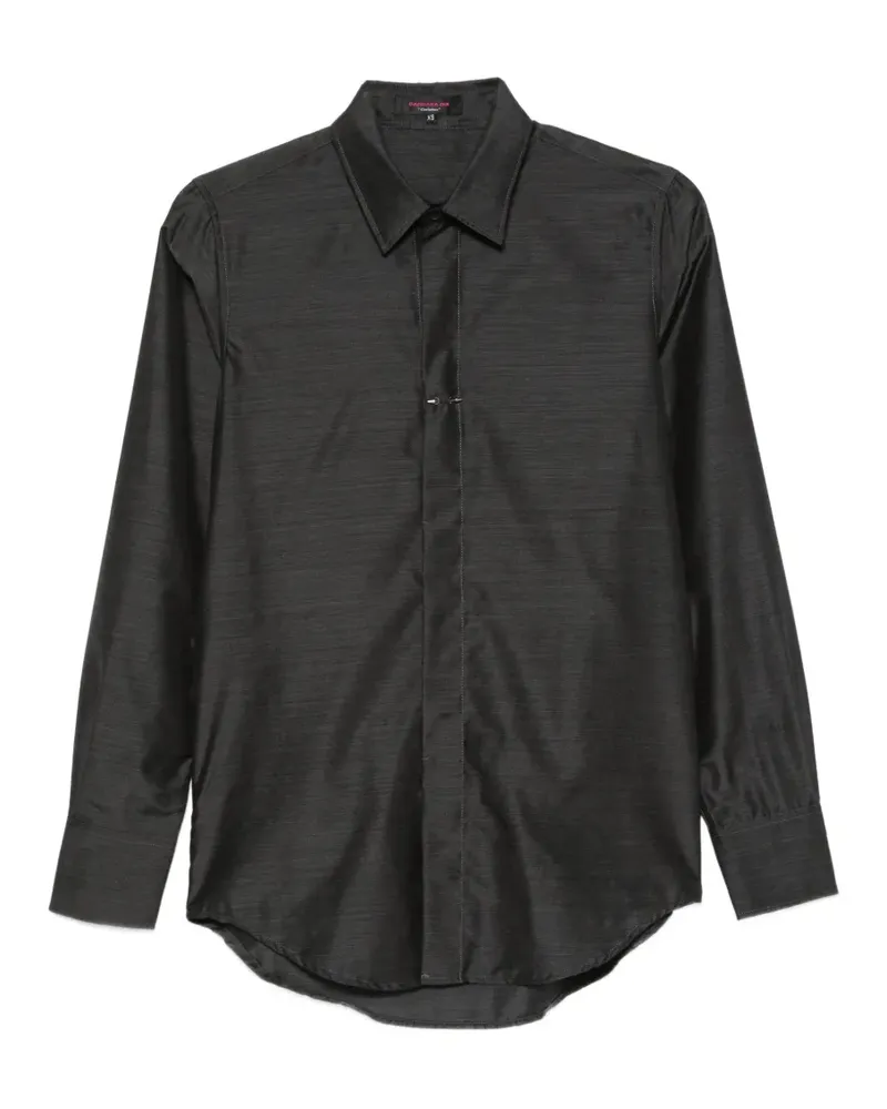 Barbara Bui pierced-detail long-sleeve shirt - Grau Grau