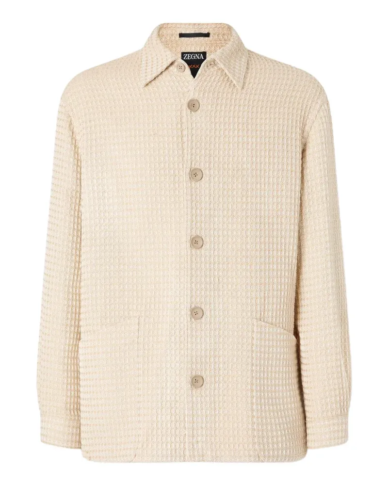 Ermenegildo Zegna Gemusterte Hemdjacke - Nude Nude