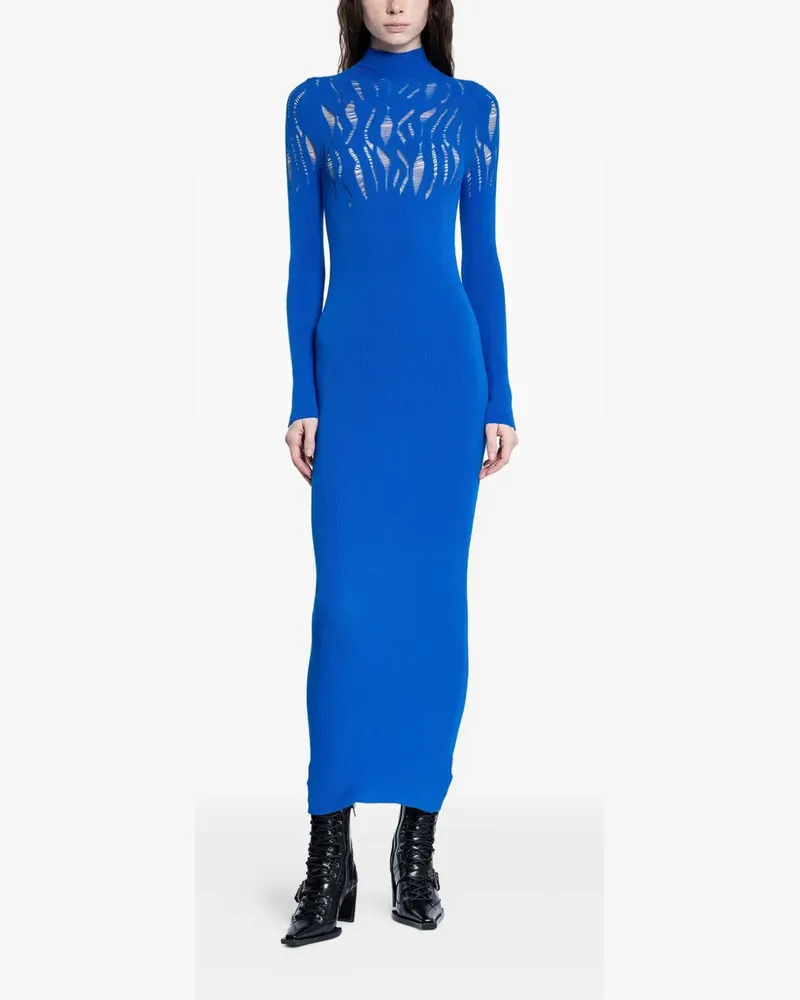 SSHEENA Maxikleid mit Rollkragen - Blau Blau