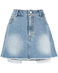 Tout a Coup Jeans-Minirock im Distressed-Look Blau