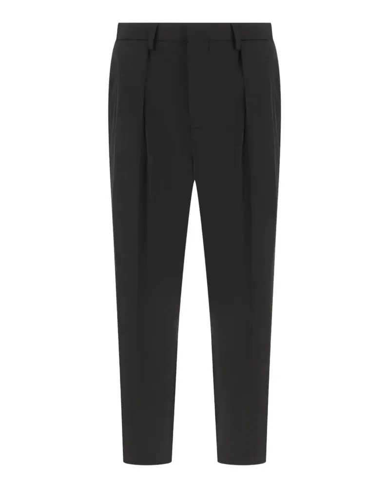 MICHAEL COAL pleated-detail trousers - Schwarz Schwarz