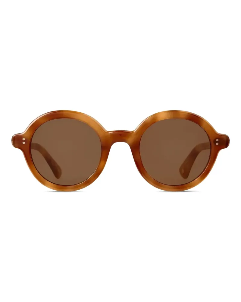 Garrett Leight Julien Sun Sonnenbrille mit rundem Gestell - Braun Braun
