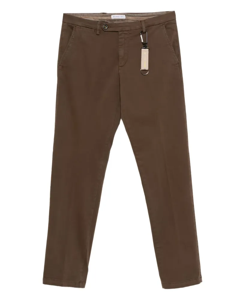 Manuel Ritz Hose mit Knöpfen - Braun Braun