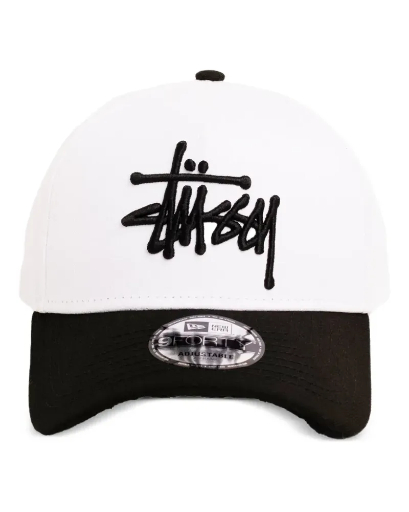 Stüssy New Era 9Forty Baseballkappe - Weiß Weiß