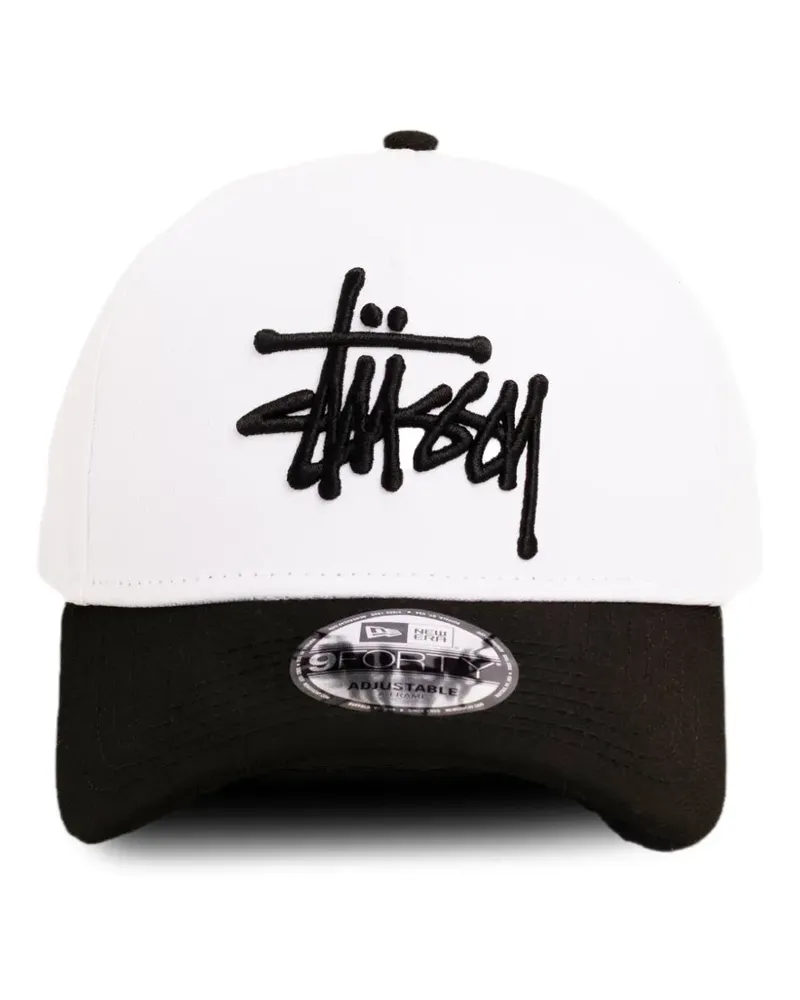 Stüssy New Era 9Forty Baseballkappe - Weiß Weiß