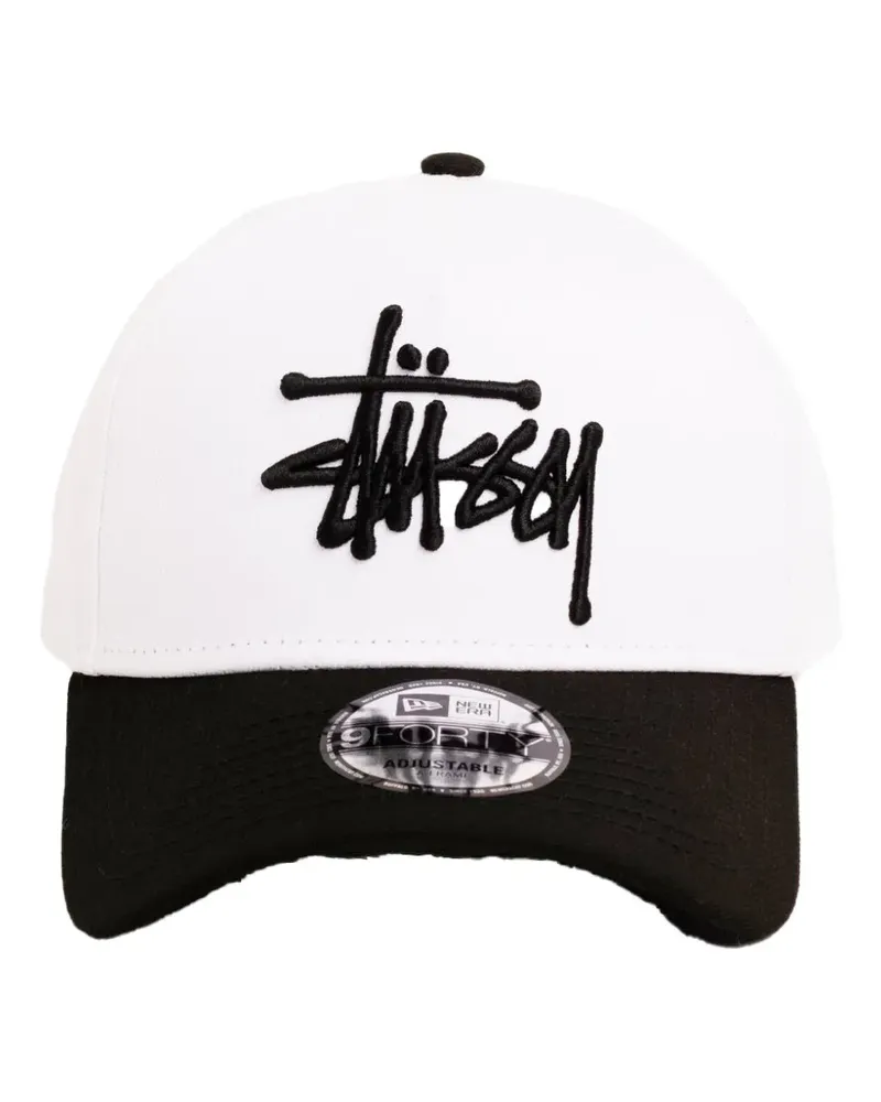 Stüssy New Era 9Forty logo baseball cap - Weiß Weiß