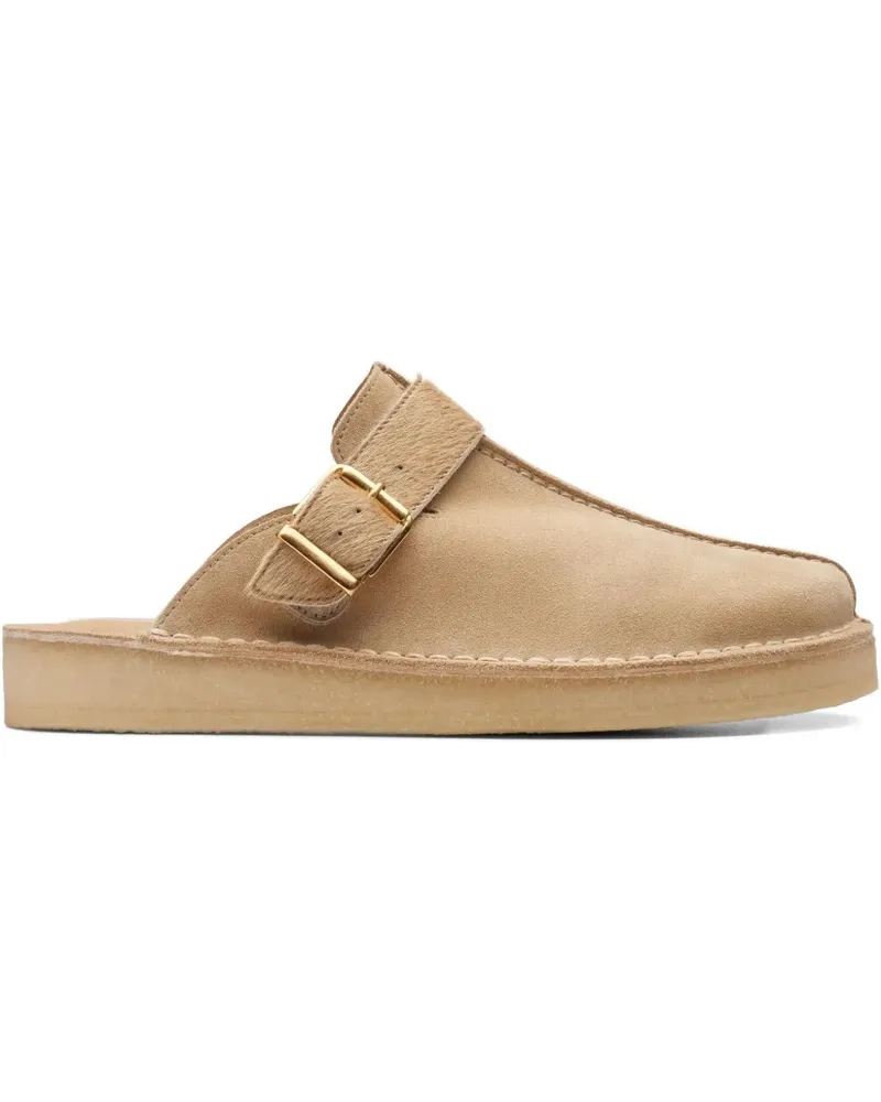 Clarks Trek "Taupe Interest" Mules - Nude Nude