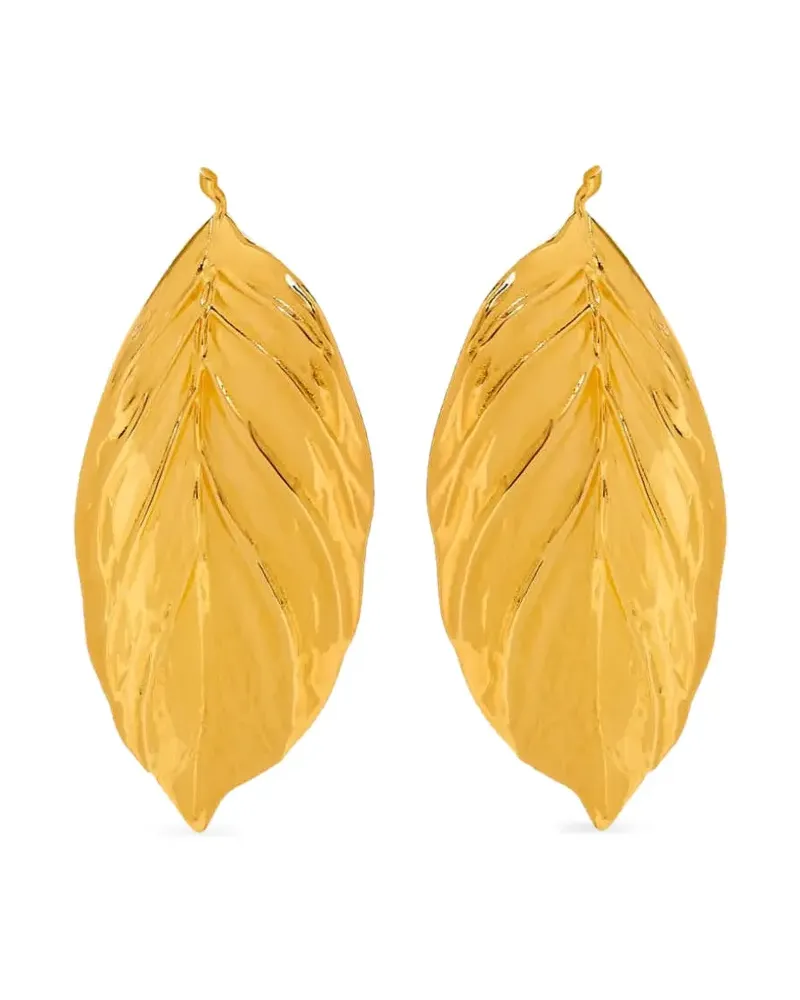 Oscar de la Renta Kleine Leaf Ohrringe - Gold Gold