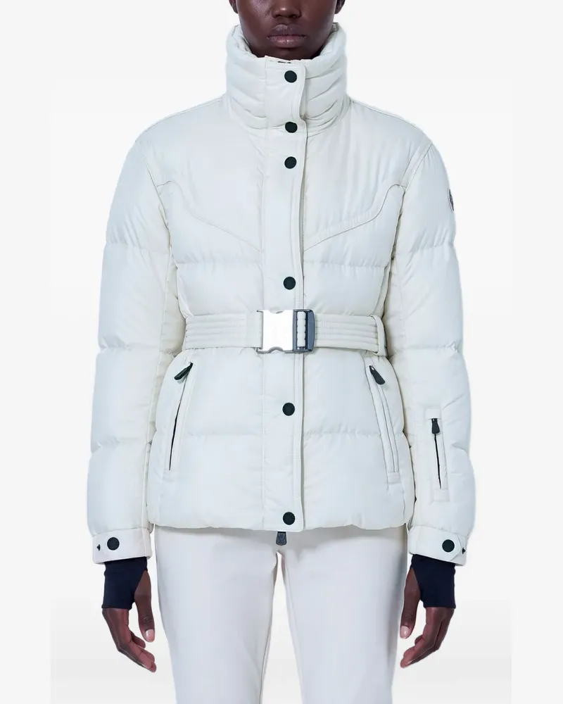 Moncler Karshi Skijacke mit Gürtel - Weiß Weiß