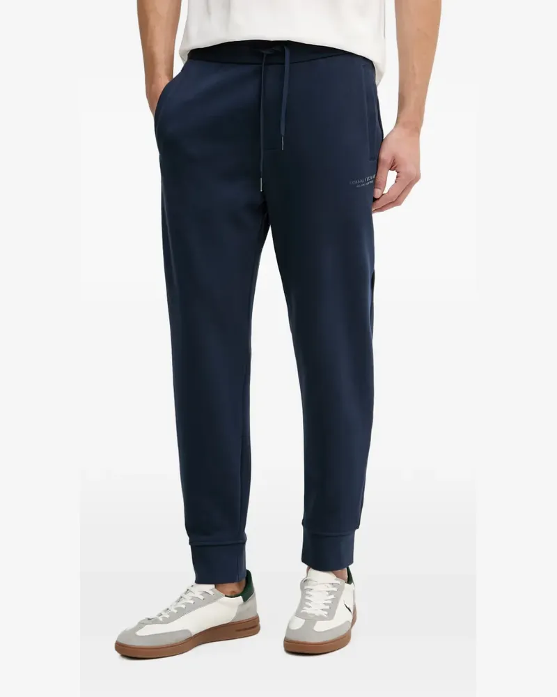 Armani Exchange Jogginghose mit Logo-Print - Blau Blau