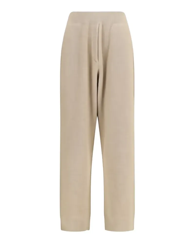 Brunello Cucinelli ribbed-knit cashmere trousers - Nude Nude