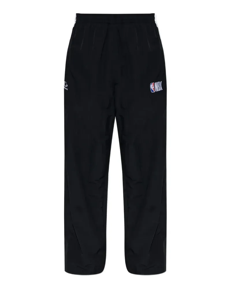 Balenciaga x NBA Jogginghose mit Logo-Patch - Schwarz Schwarz