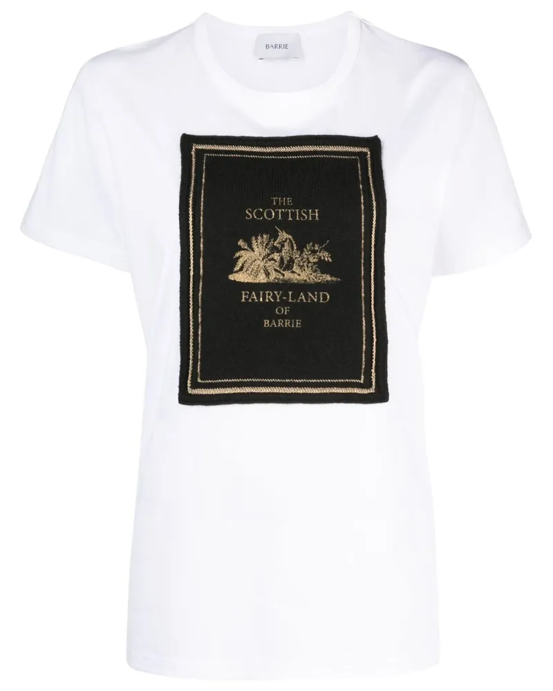 Barrie T-Shirt mit Logo-Patch - Weiß Weiß
