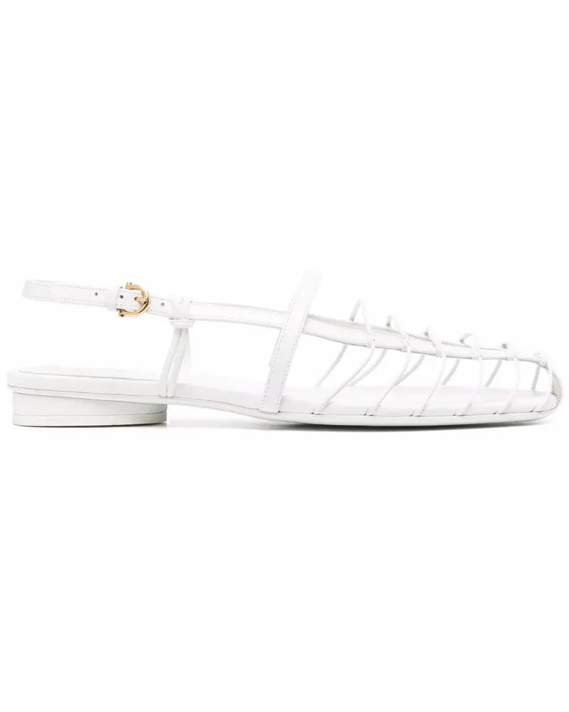 Ferragamo Sandalen mit Schnallen - Weiß Weiß