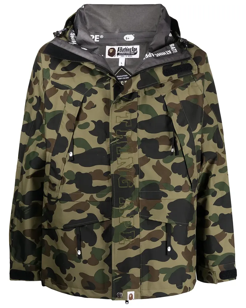 BAPE Jacke mit Camouflage-Print - Grün Grün