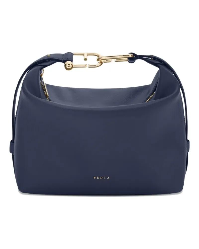 Furla Strukturierte Schultertasche - Blau Blau
