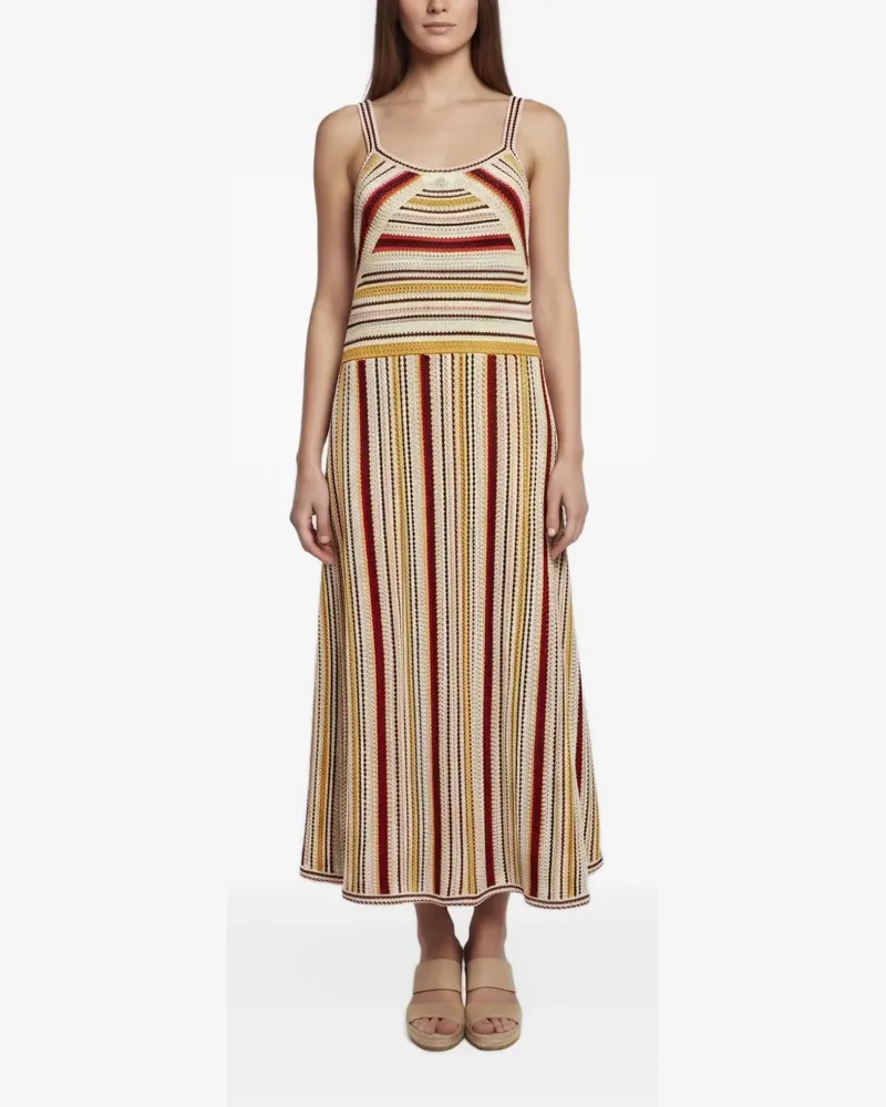 Zimmermann Gestreiftes Minikleid - Nude Nude