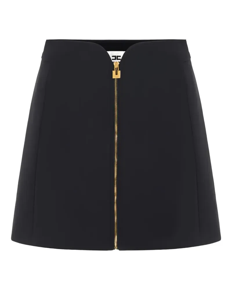 Elisabetta Franchi padlock-detail A-line skirt - Schwarz Schwarz