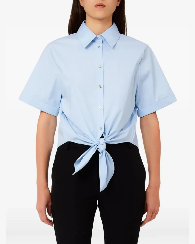 Liu Jo tie front blouse - Blau Blau