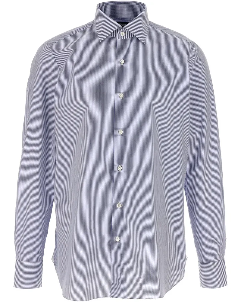 Finamore 1925 Napoli Hemd - Blau Blau