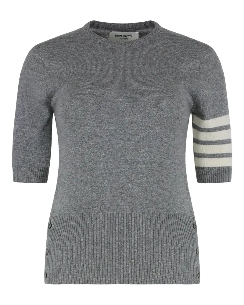 Thom Browne Kurzärmeliger Pullover - Grau Grau