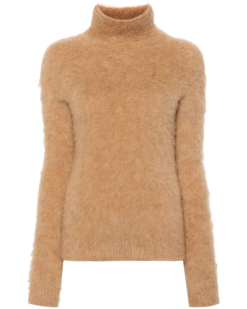 SPORTMAX Pullover mit Stehkragen - Braun Braun