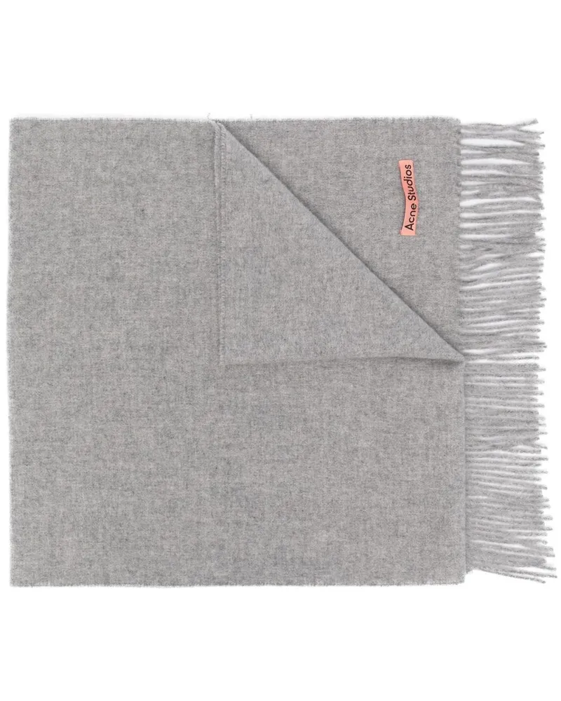 Acne Studios Schal mit Fransen - Grau Grau