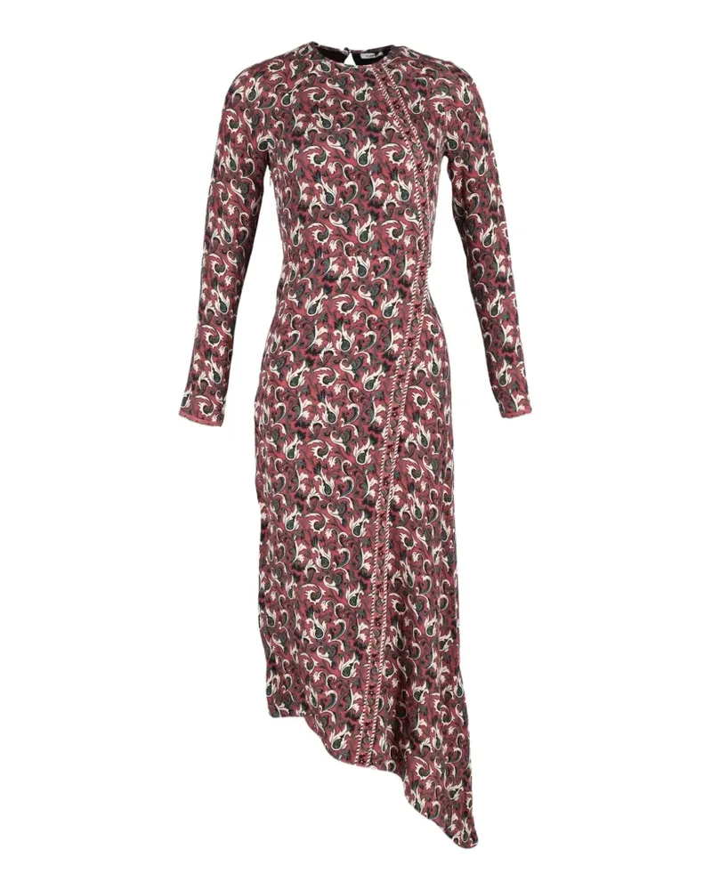 Vilshenko asymmetric printed dress - Rot Rot