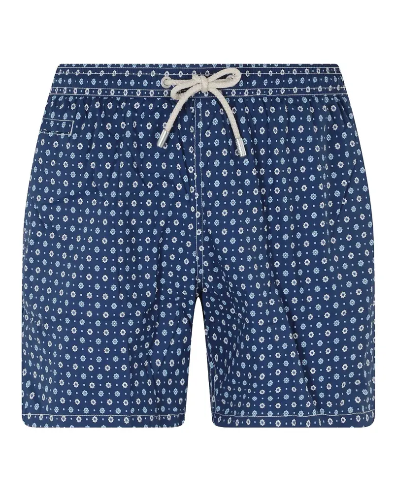 MC2 Saint Barth Lighting Micro floral-print swim shorts - Blau Blau
