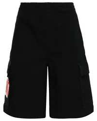 44 LABEL GROUP Cargo-Shorts aus Canvas Schwarz