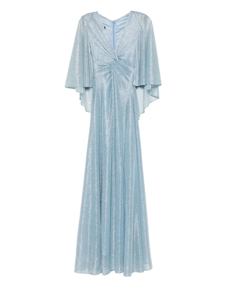 Talbot Runhof Kleid im Layering-Look - Blau Blau