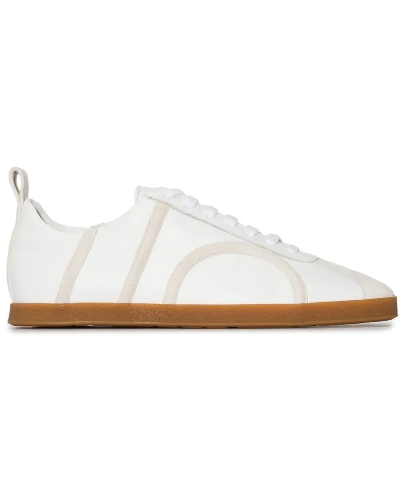 Totême The Leather low-top sneakers - Weiß Weiß