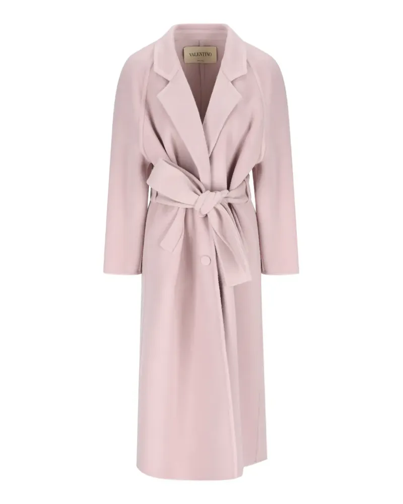 Valentino Garavani belted robe-style coat - Rosa Rosa