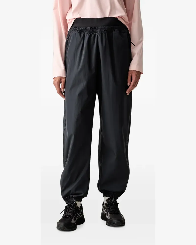 adidas logo-print elasticated-cuff track pants - Schwarz Schwarz
