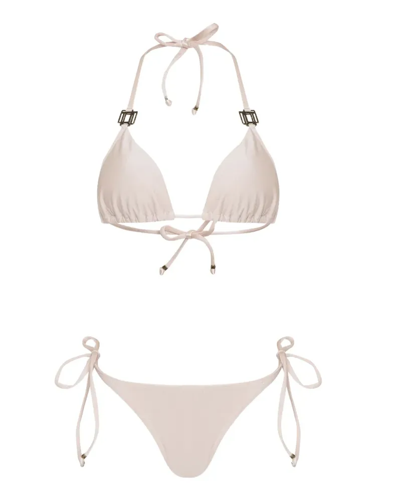 Amir Slama Bikini mit Schleifenverschluss - Nude Nude