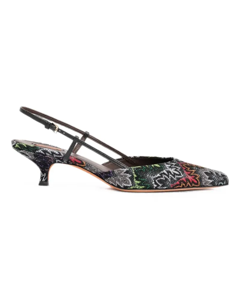 Missoni Fiona slingback pumps - Schwarz Schwarz