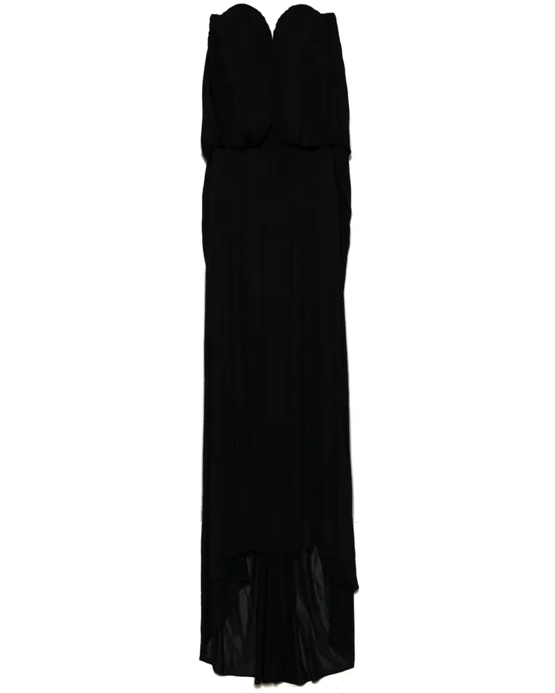 Giuseppe di Morabito Drapiertes Maxikleid - Schwarz Schwarz