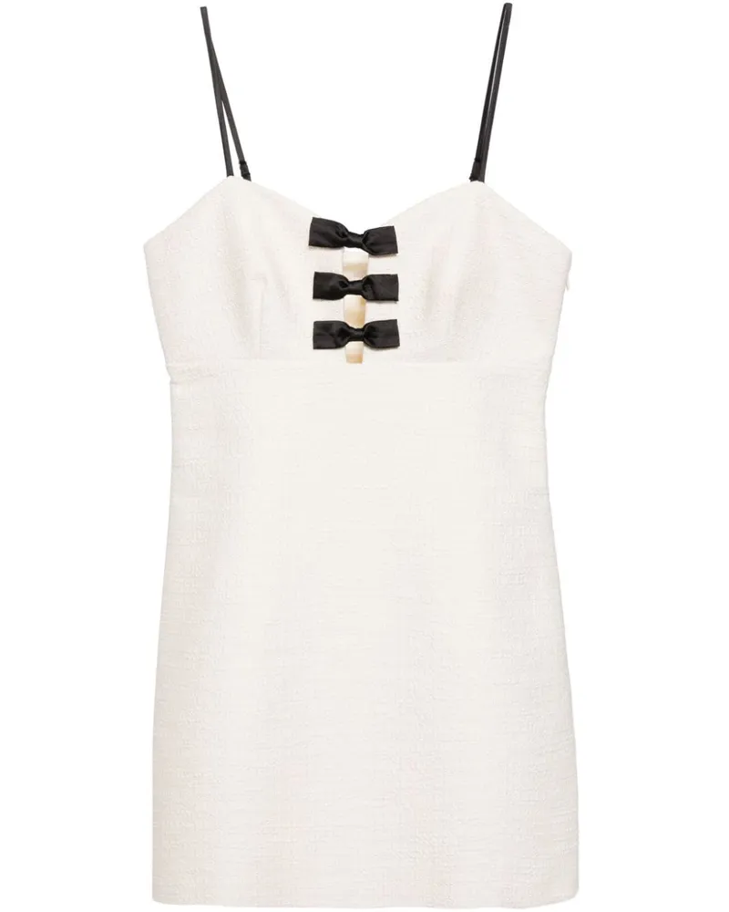 LoveShackFancy Adelaide Kleid - Weiß Weiß