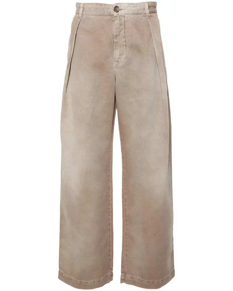 Wood Wood Ausgeblichene Fraser Wide-Leg-Hose - Nude Nude