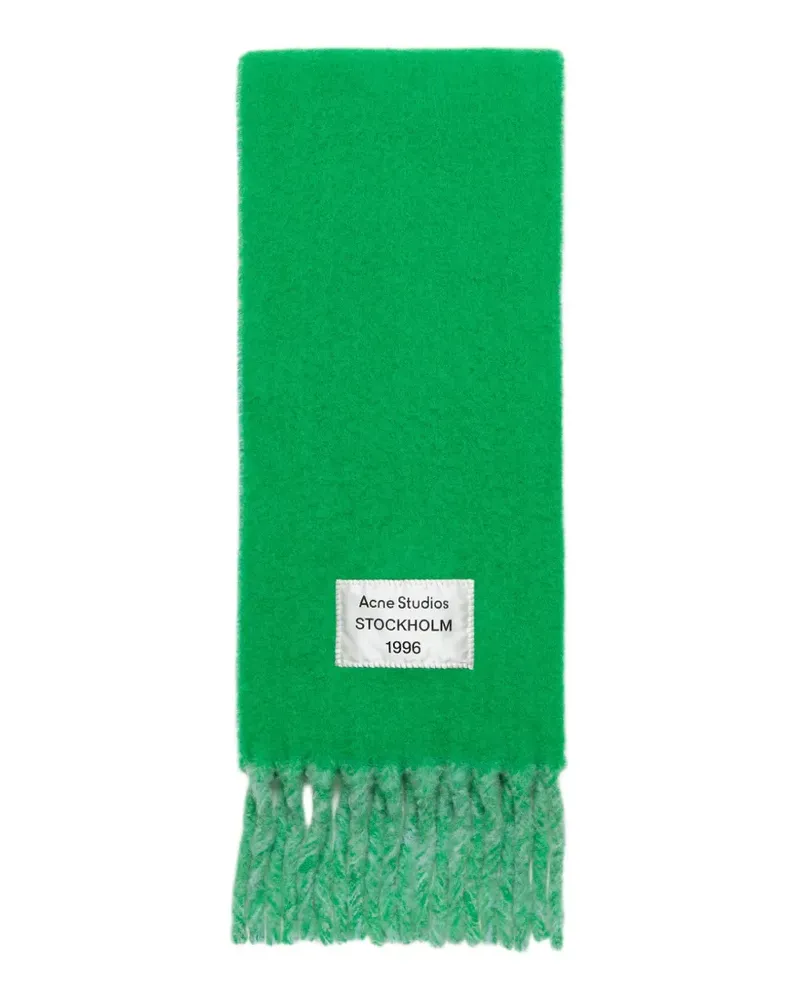 Acne Studios Zweifarbiger Schal - Grün Grün