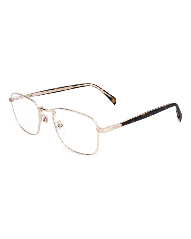 EYEWEAR by DAVID BECKHAM Eckige Brille in Schildpattoptik - Gold Gold