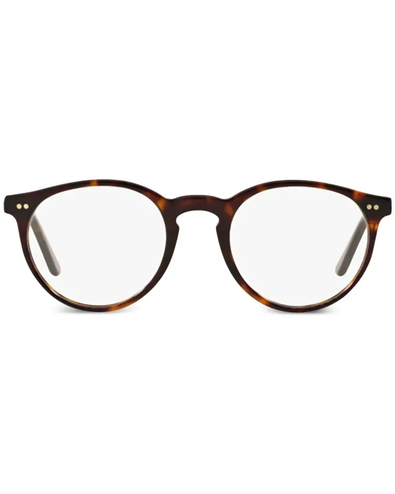 Ralph Lauren Brille mit rundem Gestell - Braun Braun