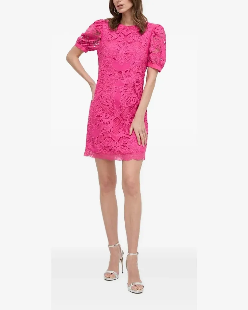 Silvian Heach Minikleid aus Spitze - Rosa Rosa