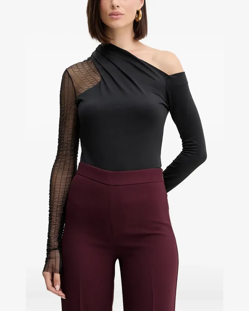 Simona Corsellini Asymmetrisches Top - Schwarz Schwarz