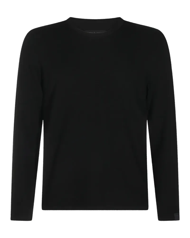 Rag & Bone Fein gestrickter Pullover - Schwarz Schwarz