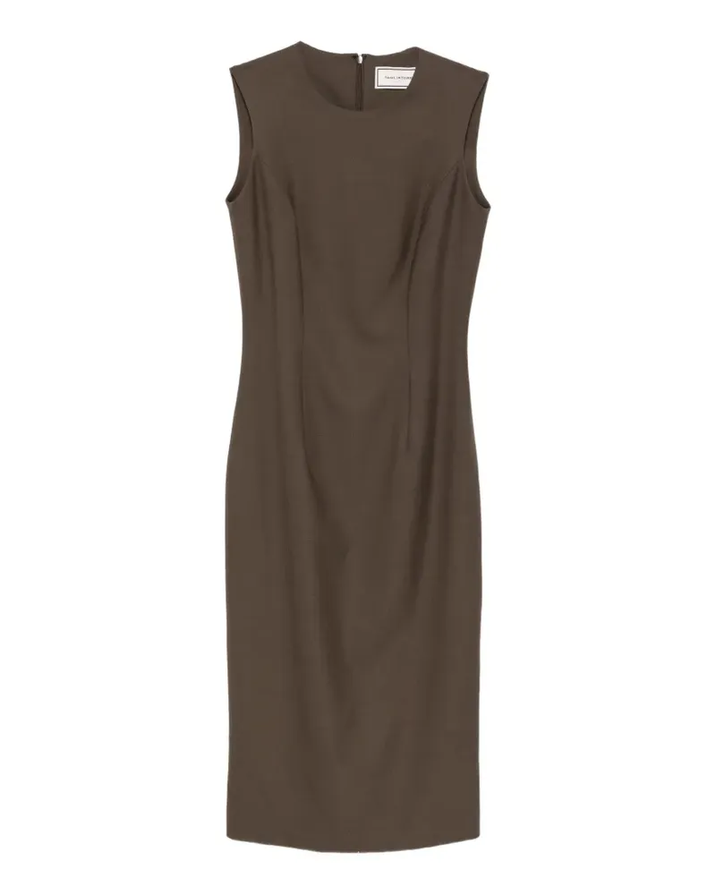Tagliatore Kurzes Trägerkleid - Braun Braun