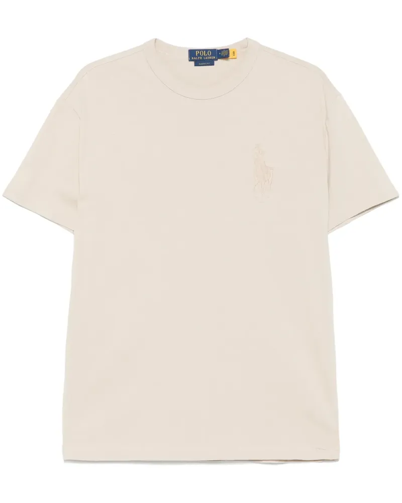 Ralph Lauren T-Shirt mit Polo Pony - Grau Grau