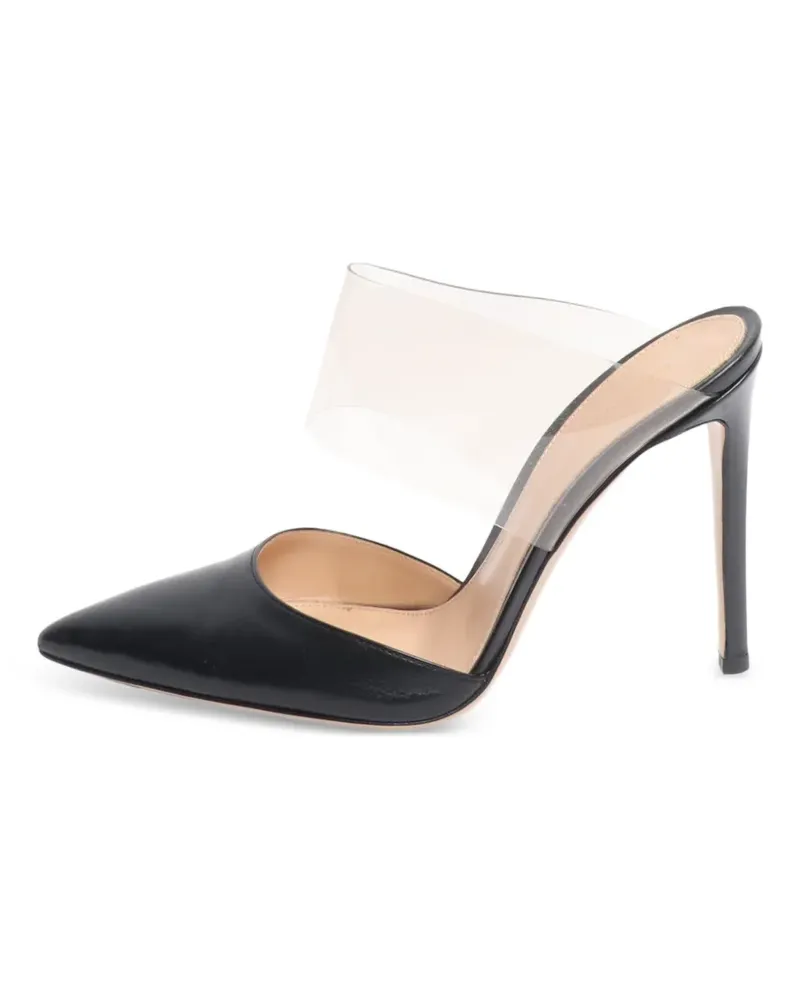 Gianvito Rossi Virtua Mules mit spitzer Kappe - Weiß Weiß