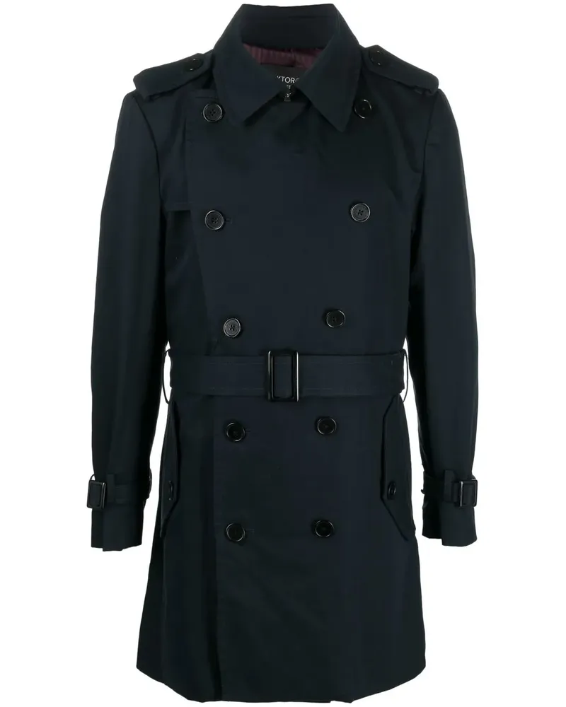 Viktor & Rolf Trenchcoat mit Gürtel - Blau Blau